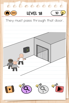 Brain Test 2 Prison Escape level 18