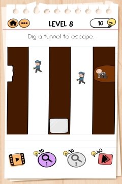 Brain Test 2 Prison Escape level 8