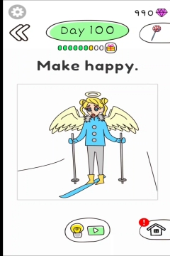 Draw Happy Angel Level 100