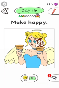 Draw Happy Angel Level 16