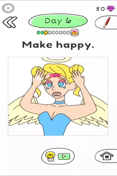 Draw Happy Angel Level 6
