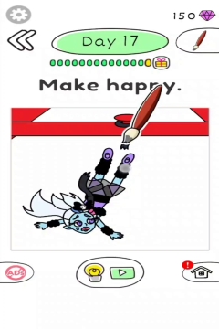 Draw Happy Monster Puzzle Level 17