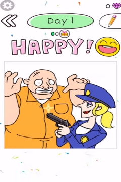 Draw Happy Police day 1 