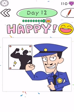 Draw Happy Police day 12