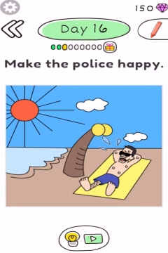 Draw Happy Police day 16