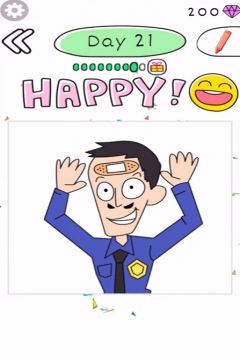 Draw Happy Police day 21
