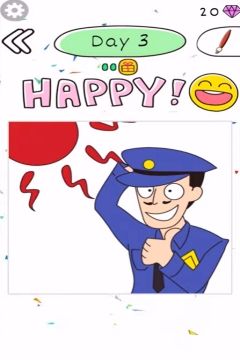 Draw Happy Police day 3 