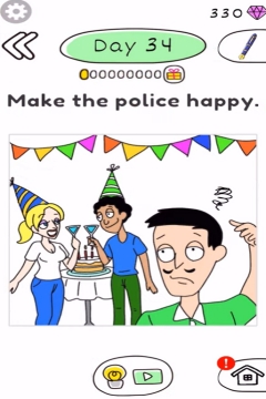 Draw Happy Police day 34