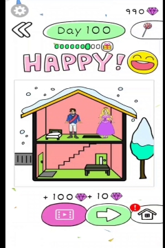 Draw Happy Princess Puzzle Level 100