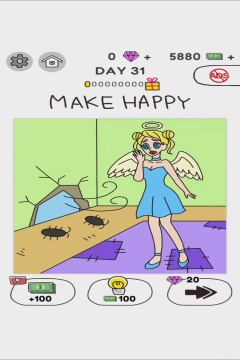 Draw Happy World Angel Level 31