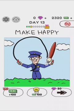 Draw Happy World Police Level 13