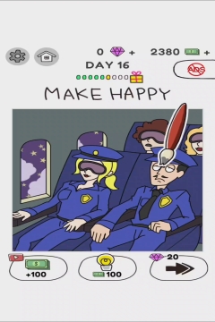 Draw Happy World Police Level 16