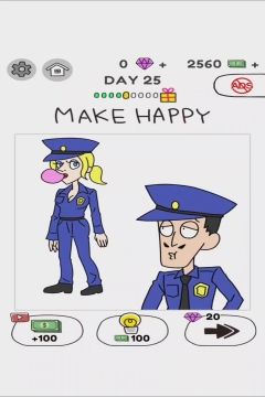 Draw Happy World Police Level 25