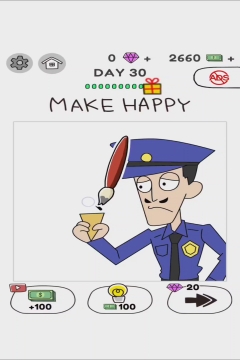 Draw Happy World Police Level 30