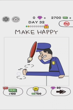 Draw Happy World Police Level 32