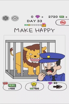 Draw Happy World Police Level 33
