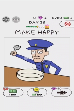 Draw Happy World Police Level 36