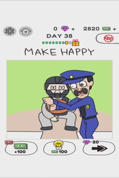 Draw Happy World Police Level 38