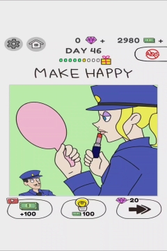 Draw Happy World Police Level 46