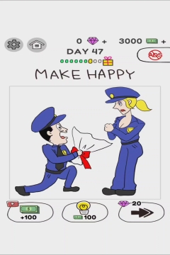 Draw Happy World Police Level 47