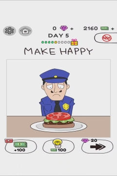 Draw Happy World Police Level 5