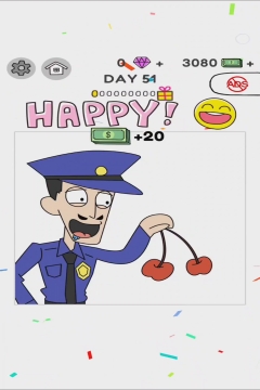 Draw Happy World Police Level 51