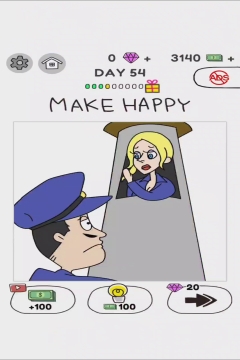 Draw Happy World Police Level 54