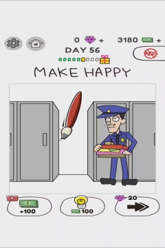 Draw Happy World Police Level 56