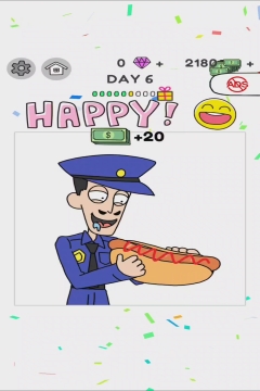 Draw Happy World Police Level 6