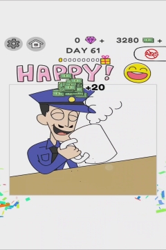 Draw Happy World Police Level 61