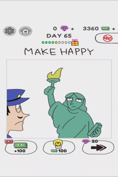 Draw Happy World Police Level 65