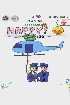 Draw Happy World Police Level 68