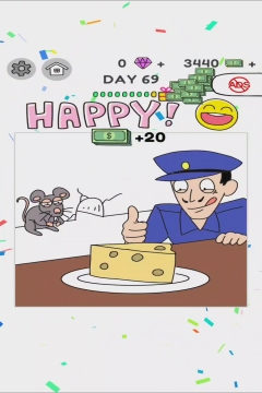 Draw Happy World Police Level 69