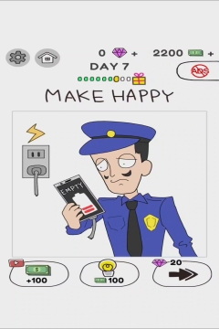 Draw Happy World Police Level 7