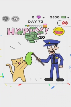 Draw Happy World Police Level 72