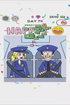 Draw Happy World Police Level 74