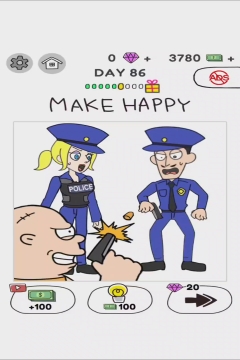 Draw Happy World Police Level 86