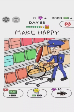 Draw Happy World Police Level 88