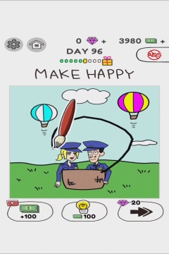 Draw Happy World Police Level 95