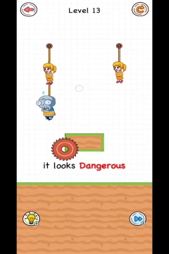 Rope Rescue Cut Save Puzzle Level 13