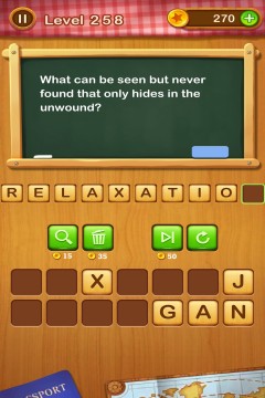 Word Riddles level 258