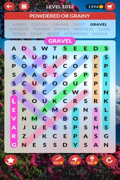 wordscapes search level 1012