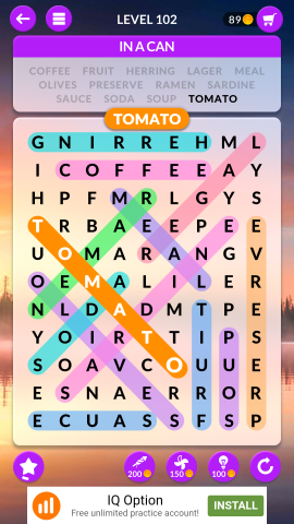 wordscapes search level 102