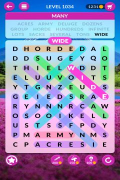 wordscapes search level 1034