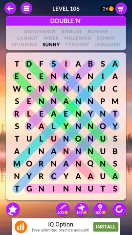 wordscapes search level 106