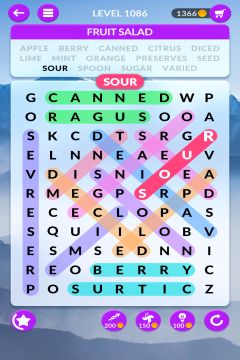 wordscapes search level 1086