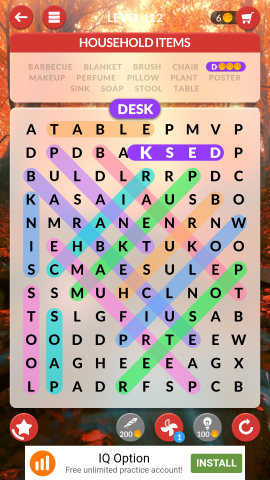 wordscapes search level 112