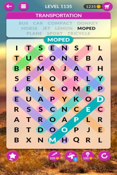 wordscapes search level 1135