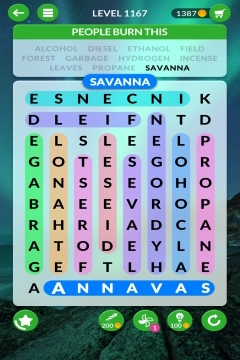 wordscapes search level 1167