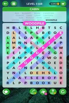 wordscapes search level 1168